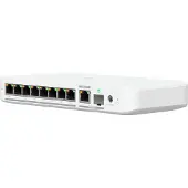 Ubiquiti UniFi Flex 2.5G PoE – 8-Port 2,5 GbE PoE++ Managed Switch mit 10 GbE Uplink, Weiß