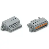 Wago 2231-117/031-000 1-Leiter-Federleiste,Drücker,Push-in CAGE CLAMP,grau 2231117031000 - 10 Stück