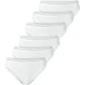 Schiesser Damen Rio-Slips, 6er Pack - 6Pack Rio Slip, Stretch Cotton, uni