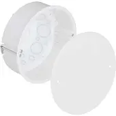 Kaiser 9073-78 Hohlwand Verbindungsdose Ø 120 mm, halogenfrei, mit Deckel 907378 - 10 Stück