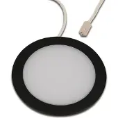 Hera LED-Möbeleinbauleuchte FAR 68, schwarz, 4W, 3.000K