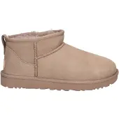 Ugg für Damen. 1116109 Klassische Ultra Mini Lederstiefeletten taupe (40), Wohnung, Keine, Lässig, Heimtextilien
