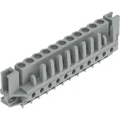 Wago 232-141/047-000 THT-Federleiste,gerade,Rastermaß 5 mm,grau 232141047000 - 25 Stück
