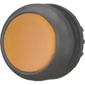 Eaton 167430 Leuchtdrucktaste, RMQ-Titan, flach, tastend, orange, unbeschriftet, Frontring Schwarz M22S-DL-A - 10 Stück
