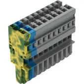 Wago 769-110/000-039 1-Leiter-Federleiste,CAGE CLAMP,4 mm2,grau/blau/grün-gelb 769110000039 - 25 Stück