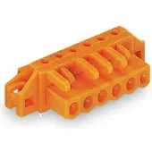 Wago 232-276/031-000 THT-Federleiste,abgewinkelt,Rastermaß 5,08 mm,orange 232276031000 - 10 Stück