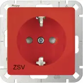 Kopp 920622006 HK05 - Schutzkontakt-Steckdose, Aufdruck ”ZSV”, Farbe: orange