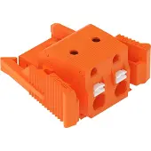Wago 2231-702/037-000 1-Leiter-Federleiste,Drücker,Push-in CAGE CLAMP,orange 2231702037000 - 50 Stück