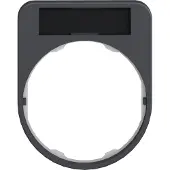 Schneider Electric ZBYF2101 Schildträger 30x40mm, Schild schwarz rot, für Flush 30mm - 10 Stück