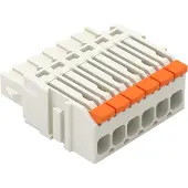 Wago 2734-1106/327-000 1-Leiter-Federleiste,Hebel,Push-in CAGE CLAMP,lichtgrau 27341106327000 - 100 Stück