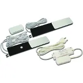 Hera LED-Unterschranklampe S-Pad F 2er-Set schwarz 4.000 K Dimmer