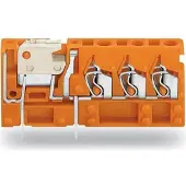 Wago 742-158 Anreihbare 3-Leiter-Leiterplattenklemme,mit Trennmesser,2,5 mm2,orange 742158 - 100 Stück