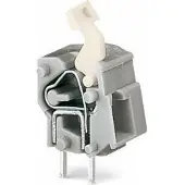 Wago 257-853/999-950 Anreihbare Leiterplattenklemme,Drücker,2,5 mm2,lichtgrau 257853999950 - 100 Stück