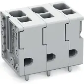 Wago 2624-3309 Leiterplattenklemme,4 mm2,Rastermaß 7,5 mm,grau 26243309 - 35 Stück