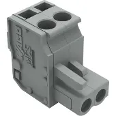 Wago 232-202/026-000 1-Leiter Federleiste, abgewinkelt,CAGE CLAMP,2,5 mm2,grau 232202026000 - 100 Stück