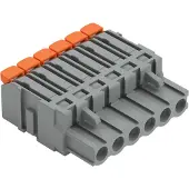 Wago 2231-1102/327-000 1-Leiter-Federleiste,Hebel,Push-in CAGE CLAMP,grau 22311102327000 - 100 Stück
