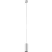 Brumberg 57416170 Pendelleuchte zylindrisch, 1 x GU10, max. 8 W LED, weiss struktur, Pendellänge