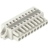 Wago 721-110/027-000 1-Leiter-Federleiste,CAGE CLAMP,2,5 mm2,lichtgrau 721110027000 - 25 Stück