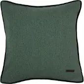 Esprit Dekokissen "Harp", grün (dunkelgrün, unifarben), B:38cm L:38cm, Polyester, Dekokissen_Sitzkissen_Kissenhüllen, Dekokissen, mit Keder und Applikation, Kissenhülle ohne Füllung, 1 Stück