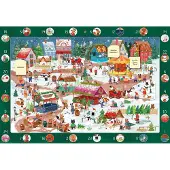 Ars Edition Mein Wimmel-Adventskalender: Auf dem Weihnachtsmarkt