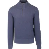 Gant für Herren. 2068028 Sacker Rib Sweatshirt mit halbem Reißverschluss blau (4XL), Lässig, Baumwolle