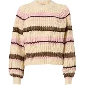 JJXX Kelly Chunky Stripe Jjxx Pullover Beige XL Frau Beige XL