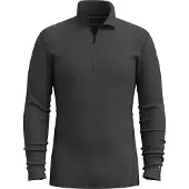 Smartwool - Classic Thermal Merino Base Layer 1/4 Zip Boxed - Merinounterwäsche Gr XL grau/schwarz