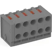 Wago 252-305 2-Leiter-Federleiste,Drücker,PUSH WIRE,grau 252305 - 100 Stück