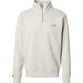 Superdry für Herren. M2013750A Sweatshirt mit Bäckerkragen und Logo Essential grau (S), Lässig, Baumwolle
