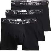 Ralph Lauren für Herren. 714835887002 3er-Set Boxershorts aus schwarzer Baumwolle (XXL), Homewear