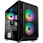 Kolink Citadel Mesh, PC, Schwarz, micro ATX, Mini-ITX, Netz, Kunststoff, Stahl, Gehärtetes Glas, 19 cm, 34,5 cm