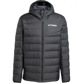 Adidas "MULTI LIGHT DOWN CLIMAWARM HOODED T" sportlicher Stil, für Wandern, mit Reißverschluss, aus Polyester