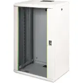 Digitus Wandgehäuse Unique Serie - 600x450 mm (BxT), Wandmontiertes Regal, 20U, 100 kg, 36,8 g, Hellgrau