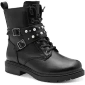 Marco Tozzi Damenschuhe Schnürstiefel Schwarz Freizeit