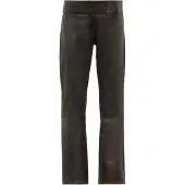 RICANO Lederhose "Lederhose Low Cut 2", Damen, Gr. L, Länge 34, schwarz, Obermaterial: 100% Lammnappaleder LANA., loose fit, Hosen Lederhose, Handgefertigt aus echtem Leder