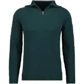 Ragman Troyer , Herren, Gr. 52, grün (dunkelgrün, 035), Strick, 100% Baumwolle, Pullover Troyer