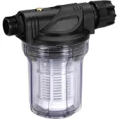 Gardena Pumpen-Vorfilter Wasserdurchfluss bis 3.000 l/h, Pitcher-Wasserfilter, Schwarz, Transparent