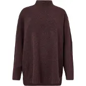 Vero Moda "VMPLAZA LS HIGHNECK LONG PULLOVER GA BOO" Materialmix, loose fit