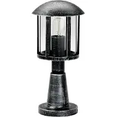 Albert 600542 Sockelleuchte Typ Nr. 0542 - Farbe: schwarz-Silber, für 1 x Lampe, E27