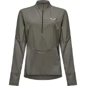 Salewa Pedroc Dry'ton Wind Half Zip Tee W faded green (5A50) 40