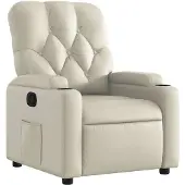 vidaXL Relaxsessel Creme Kunstleder