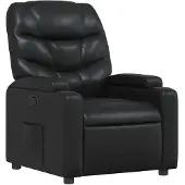 vidaXL Relaxsessel Schwarz Kunstleder