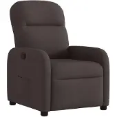 vidaXL Relaxsessel Dunkelbraun Stoff