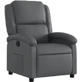 vidaXL Relaxsessel Grau Kunstleder