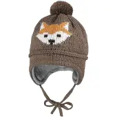 Maximo - Mini Boy-Mütze Ausgenäht - Mütze Gr 43-45 cm braun