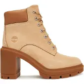 Timberland Womens Mid Lace UP Boot light beige nubuck 7.5 Wide Fit