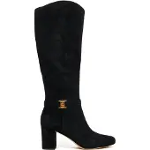 Ralph Lauren für Damen. 802967843001 Mate Poly Lederstiefel schwarz (38), 5 bis 8 cm, Reißverschluss, Lässig