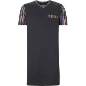 Jan Vanderstorm Pyjama "Nachthemd ARWID", Herren, Gr. 4XL, blau (dunkelblau), Obermaterial: 100% Baumwolle CO., Homewear-Sets Pyjama