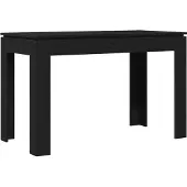 vidaXL Esstisch Schwarze Eiche 120x60x76 cm Holzwerkstoff