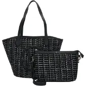 Valentino Elegante Schwarze Eimertasche mit Karabinerverschluss und Logo